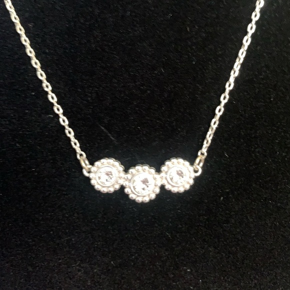 Brighton Twinkle triple stone necklace - Picture 2 of 10